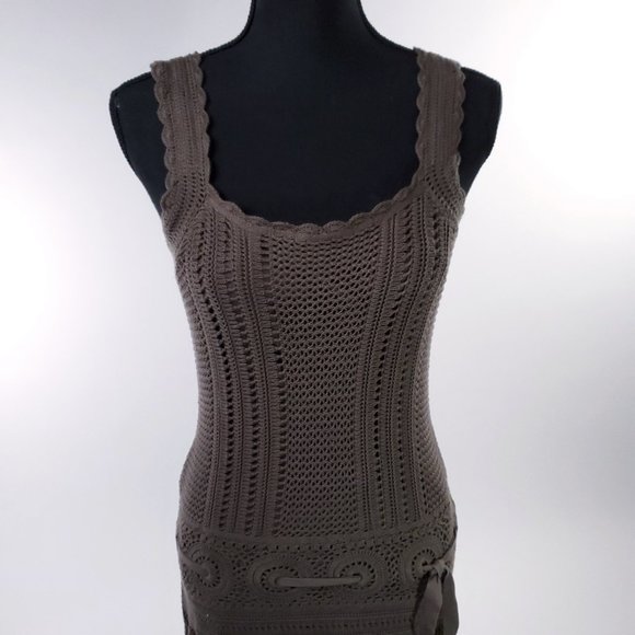 Athleta Brown Knit Dress XS Boho Festival - Picture 2 of 10